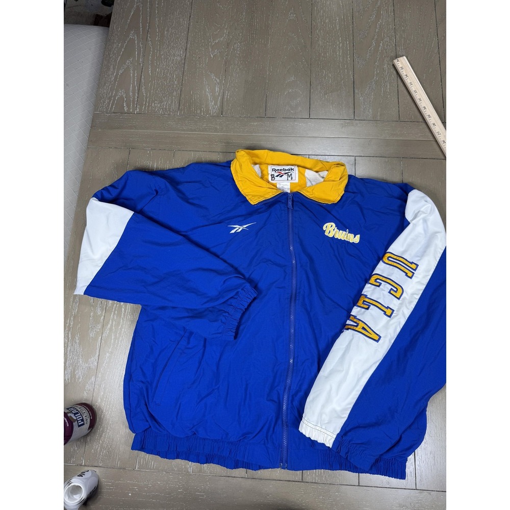 Vintage UCLA Bruins Jacket Mens XL Blue NCAA College Reebok Full Zip 90s‎